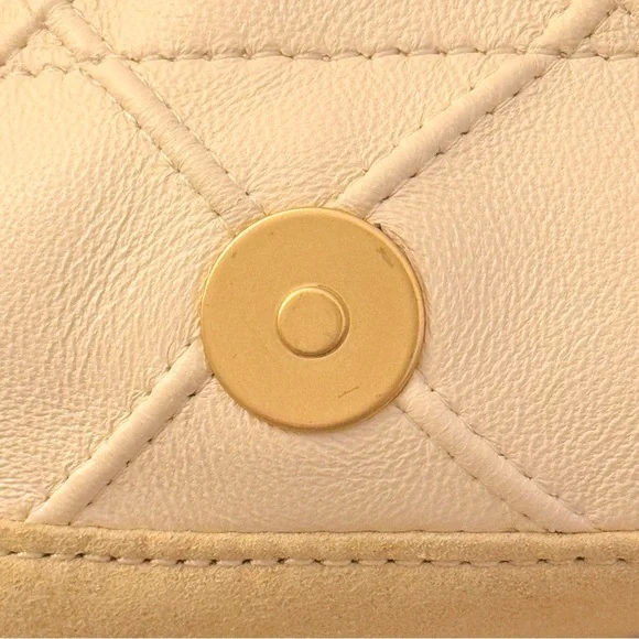 TORY BURCH FLEMING SOFT CREAM HOBO QUILTED SHOULDER HANDBAG - Picture 13 of 16